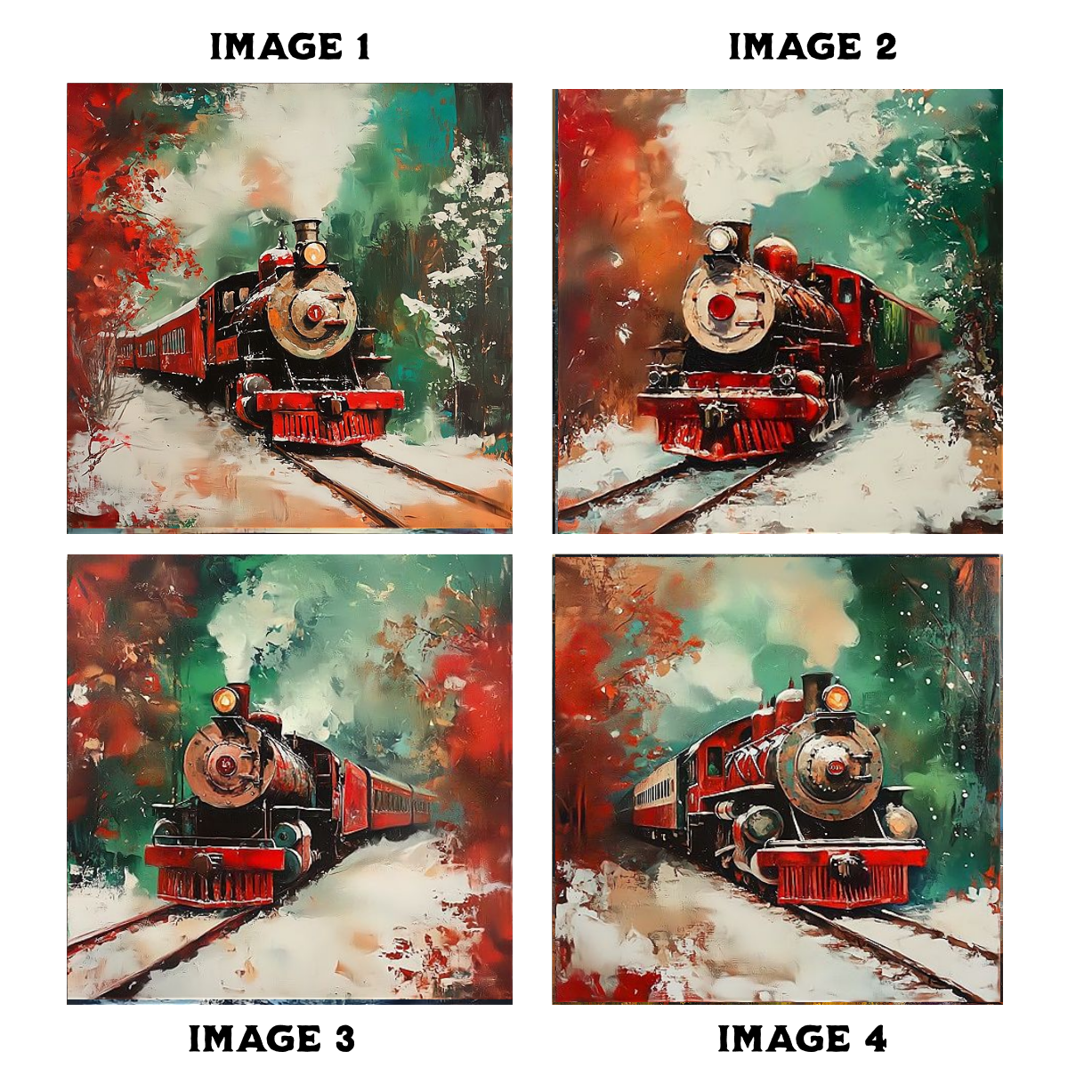 Christmas Train Coasters 1