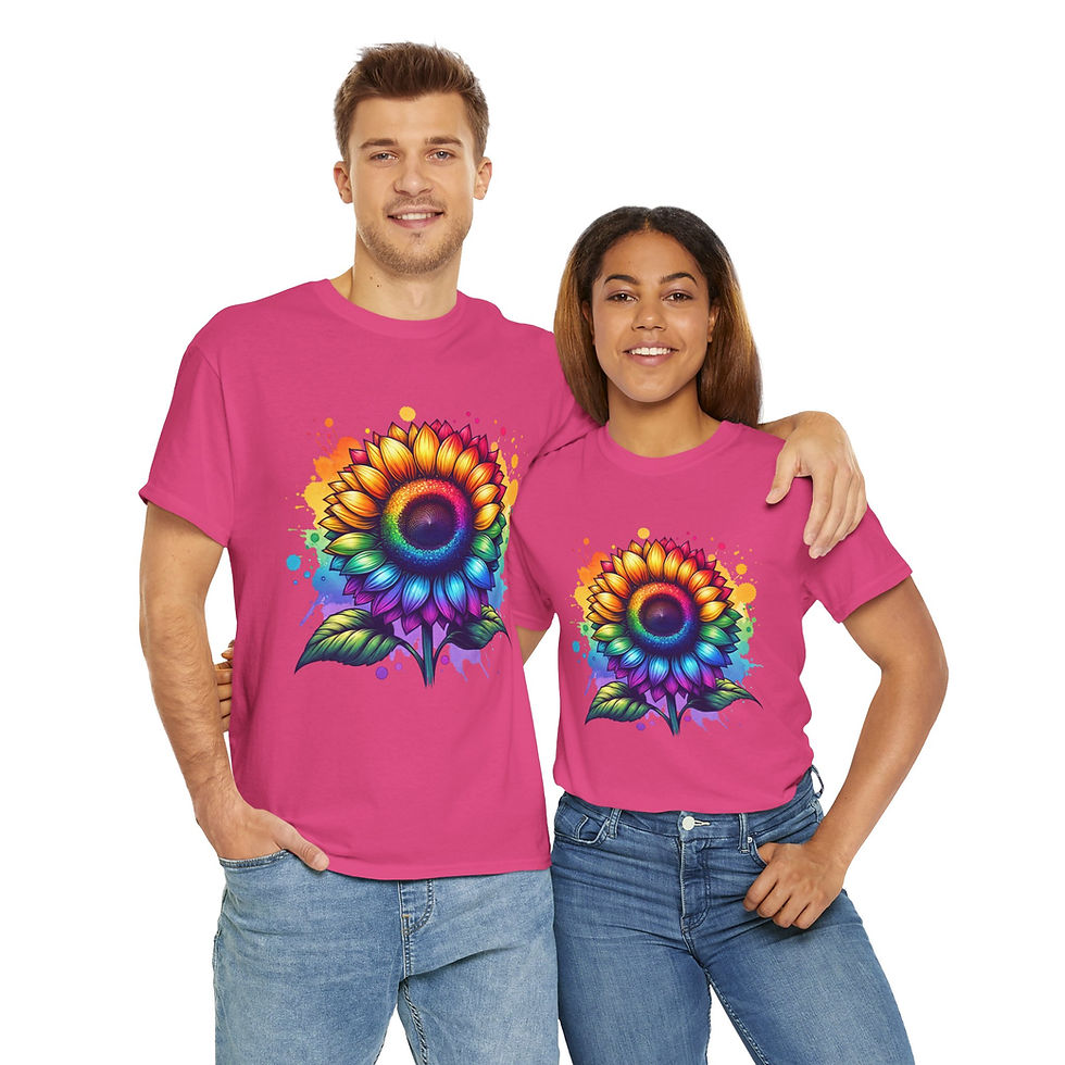 Thumbnail: Rainbow LGBTQ Pride Shirt Gay Pride Apparel Support Equality Pride Sunflower 