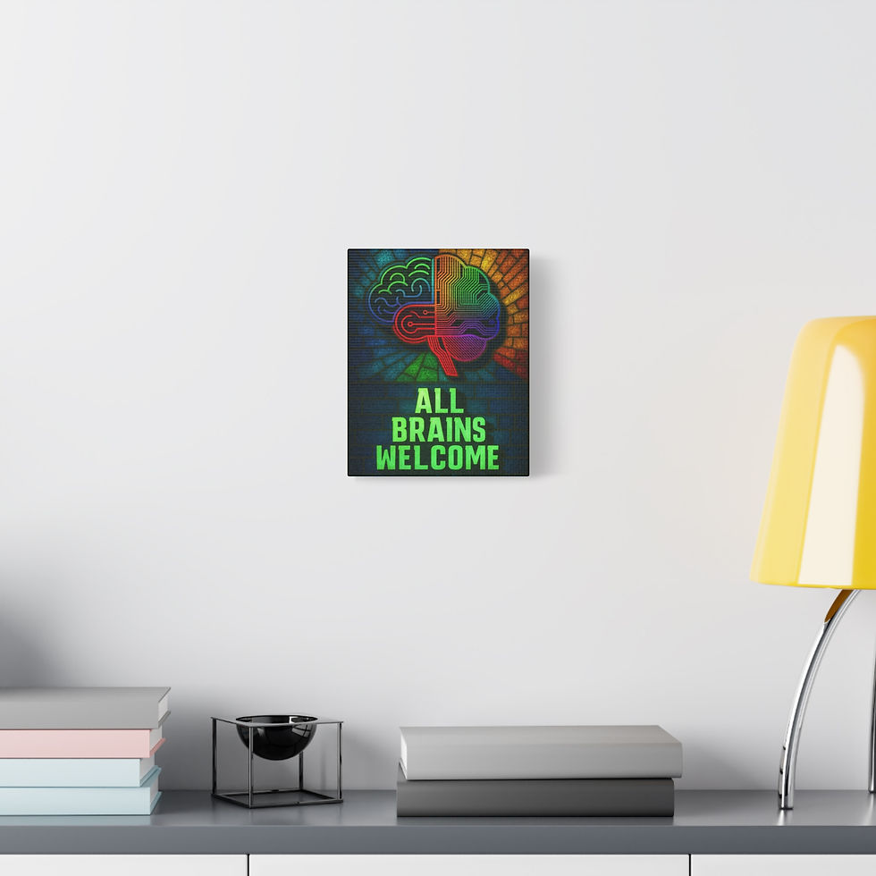 Thumbnail: Neurodivergent Friendly Wall Art for Calm Spaces, Sensory Art, Canvas 