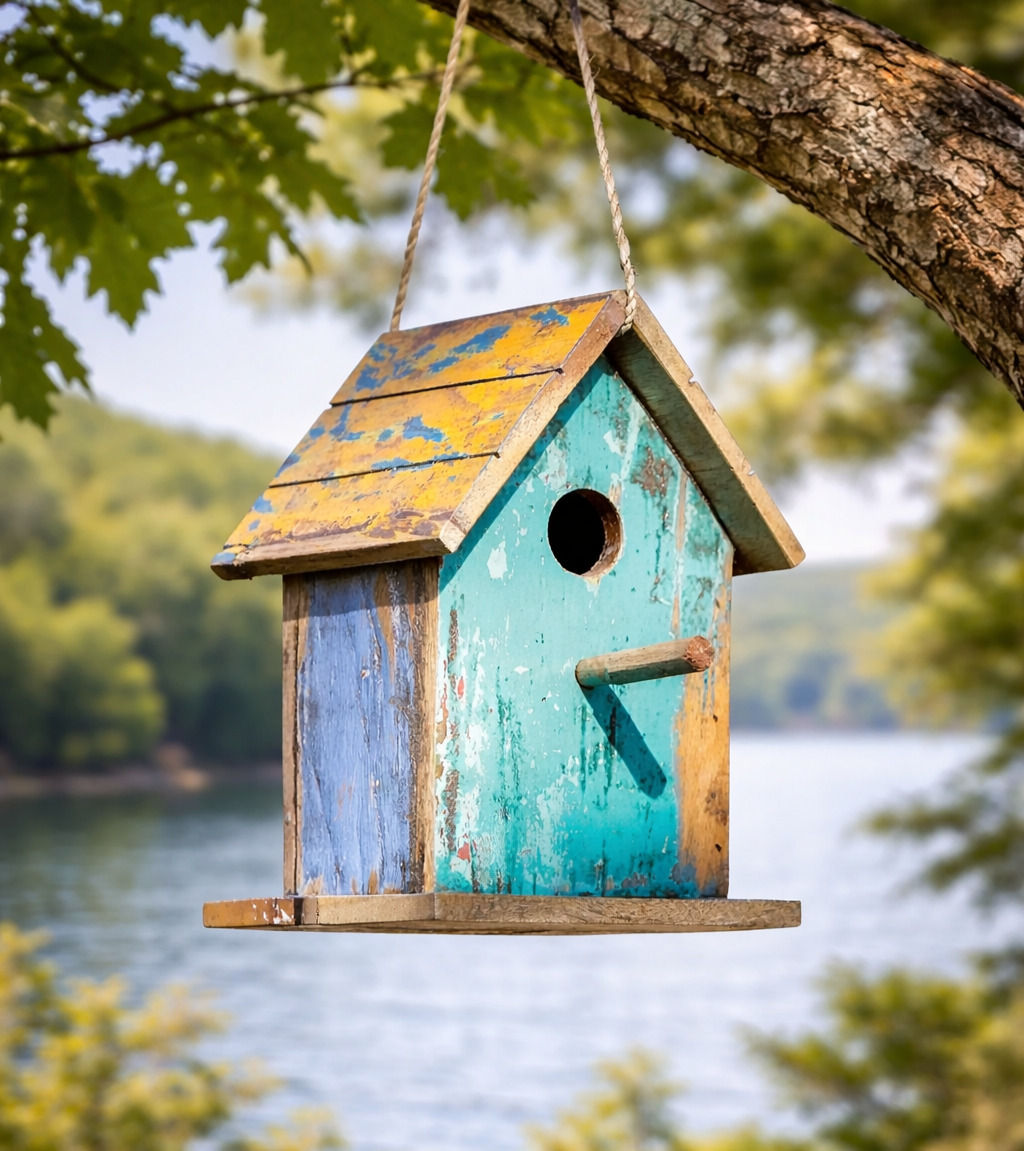 Reclaimed Fishing Boat Birdhouse, Finger Lakes Birdhouse, FLX Gifts, Boat Gifts