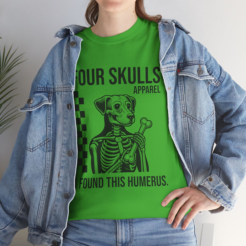 Thumbnail: Four Skulls Apparel Adventure And Exploration Apparel Skeletons Merch Humerus