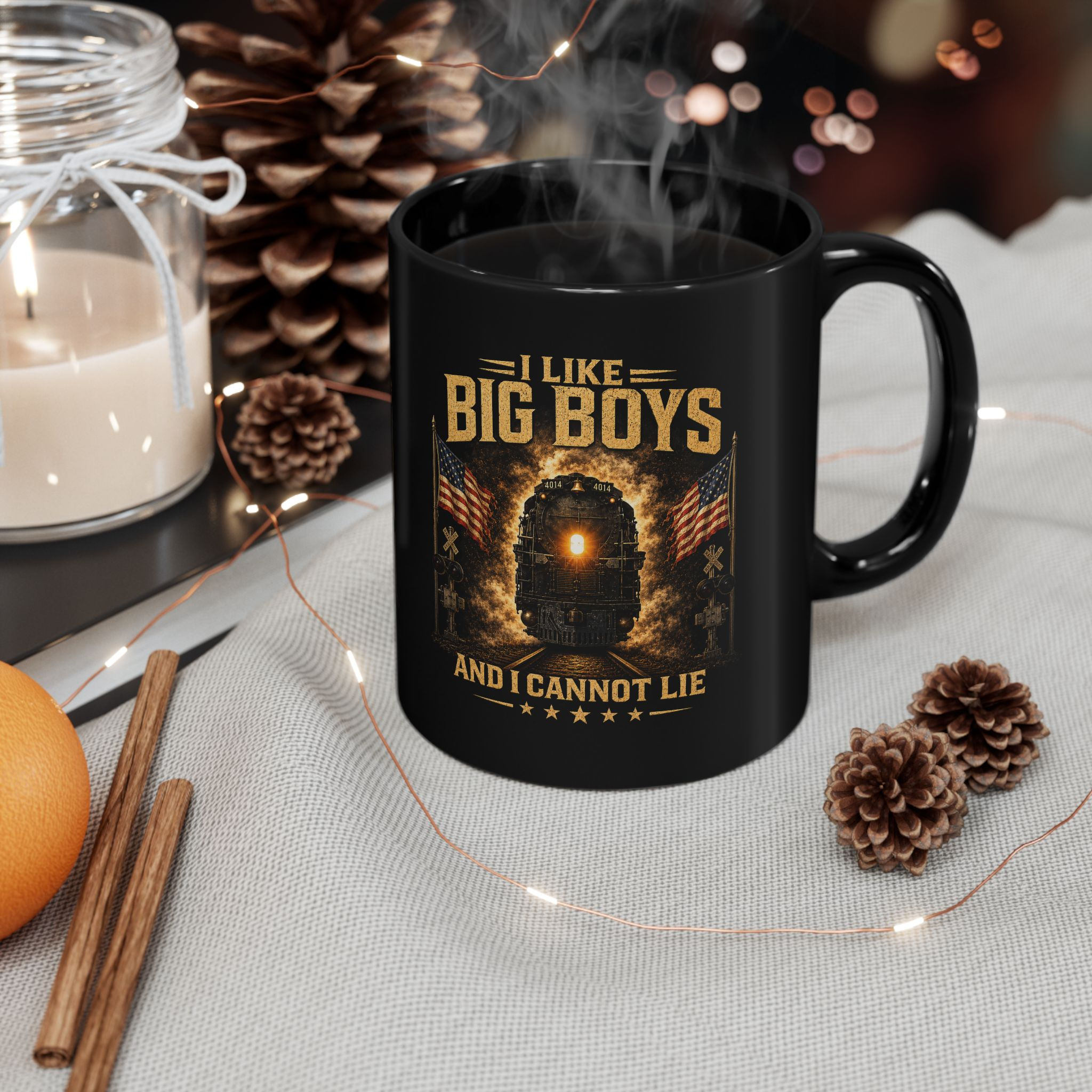 BIG BOY 4014 MUG, TRAIN MUG, BIG BOY 4014 MUG, RAILROAD GIFTS, UP BIG BOY 4014 