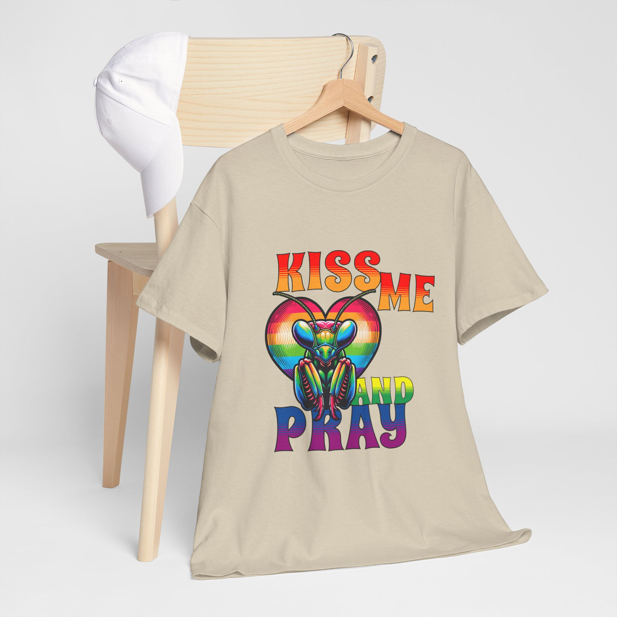 Rainbow LGBTQ Pride Shirt Gay Apparel Support Equality Pride Kiss Me And Pray 