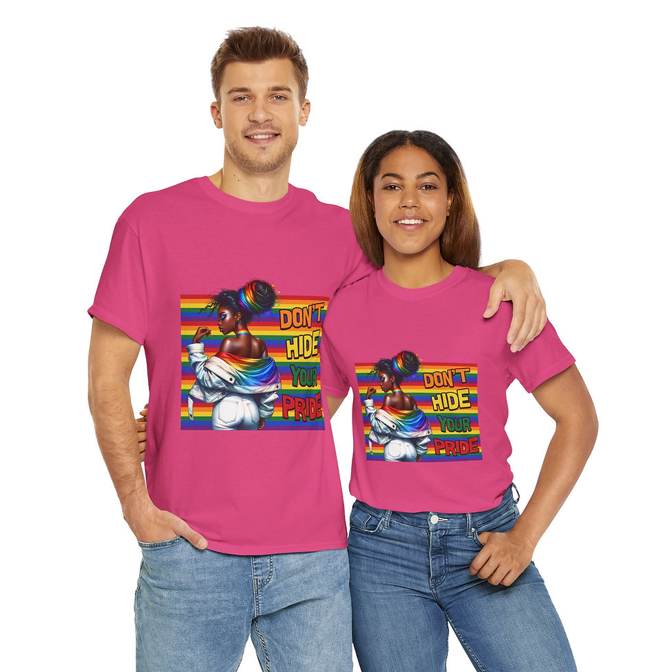 Thumbnail: Rainbow LGBTQ PrideShirtGayPrideApparelSupport Equality Pride Don't Hide Pride 