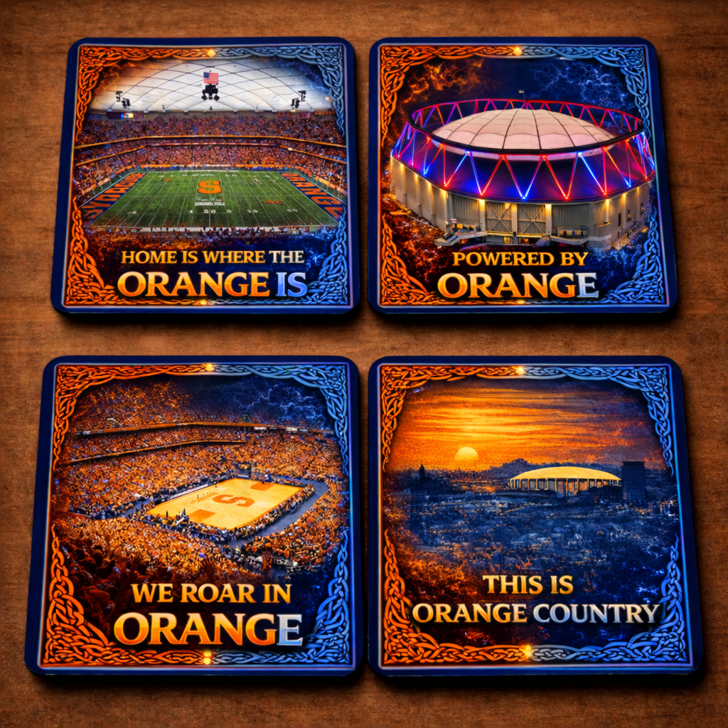 Syracuse Coasters, SET OF 4, SU, Syracuse Sports