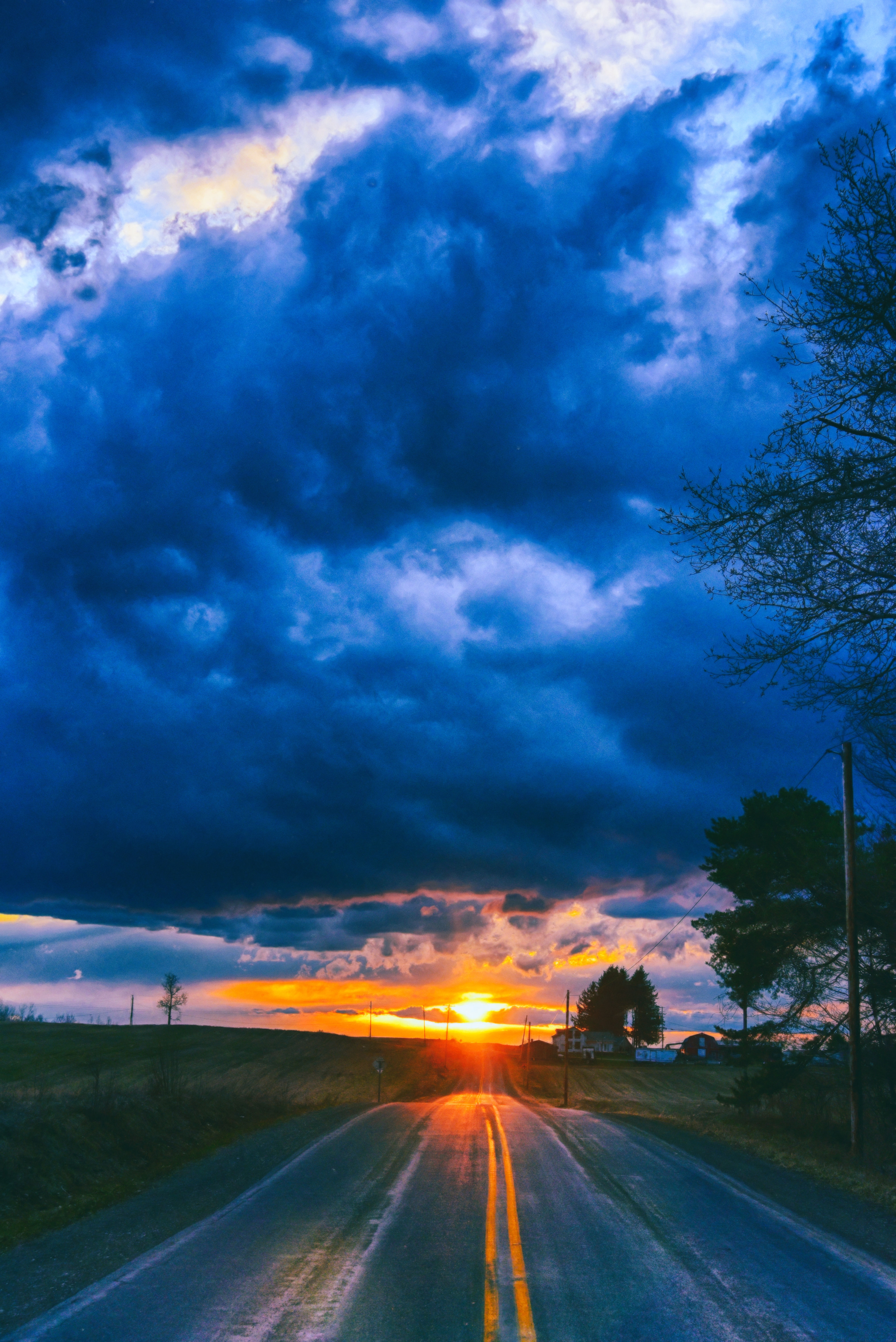 Photography, Landscape Photography, Road, Roads, Country, Sunset,