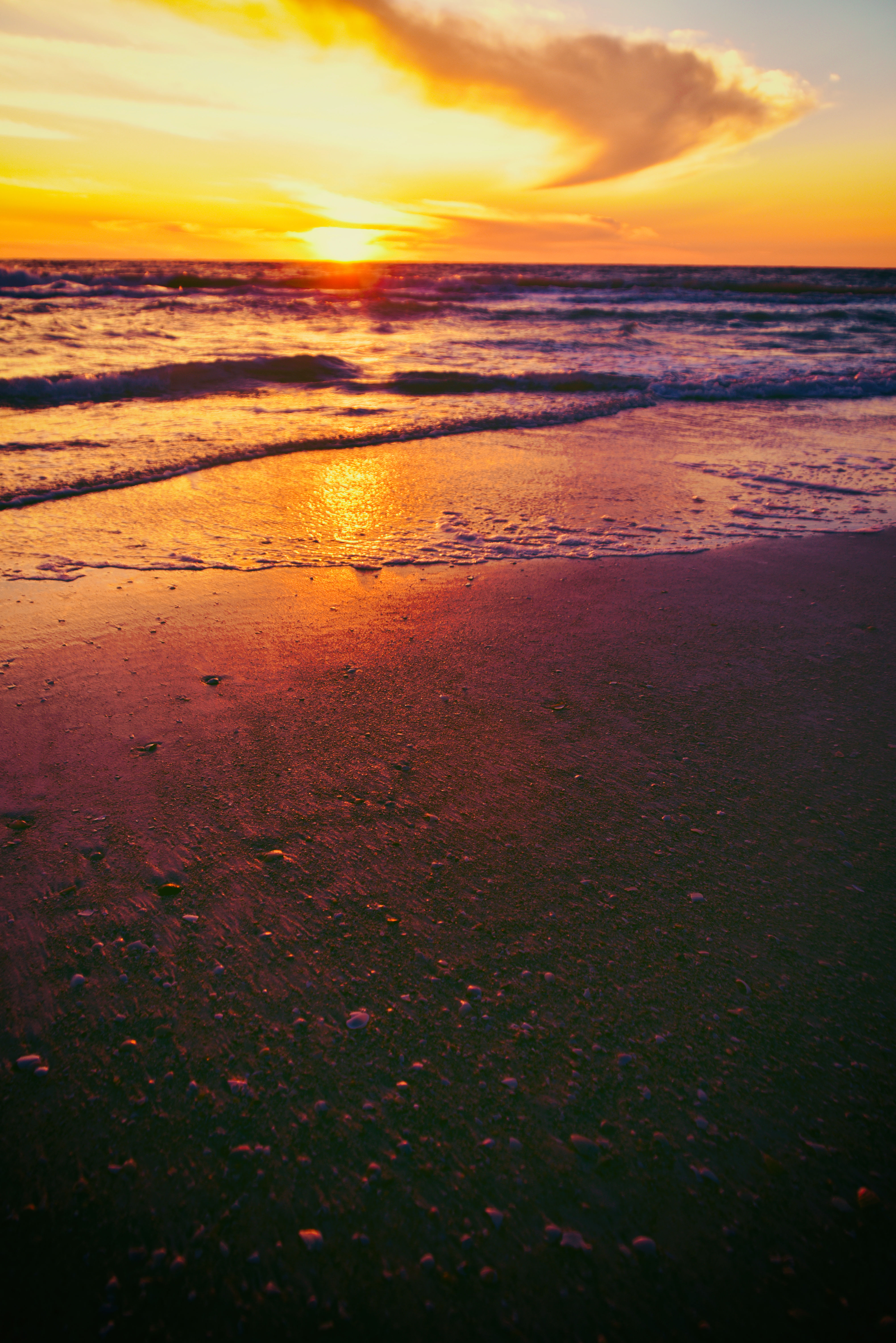 Photography, Beach Photography, Beaches, Sunrise, Orange