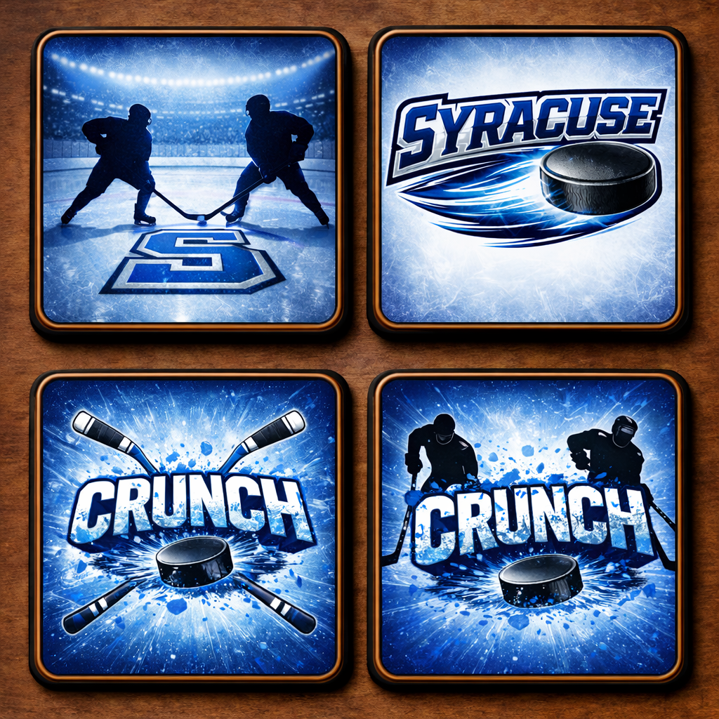 Syracuse Coasters, SET OF 4, SU Hockey, Syracuse Crunch