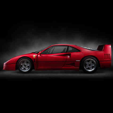1990 Ferrari F40 side view