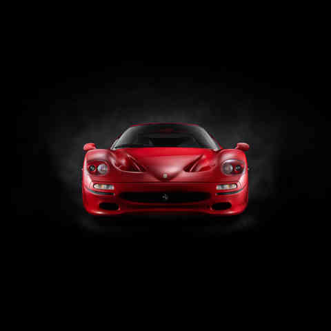 1995 Ferrari F50 front view.
