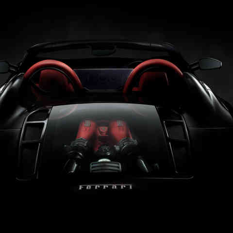 2009 Ferrari F430 Scuderia spider engine detail