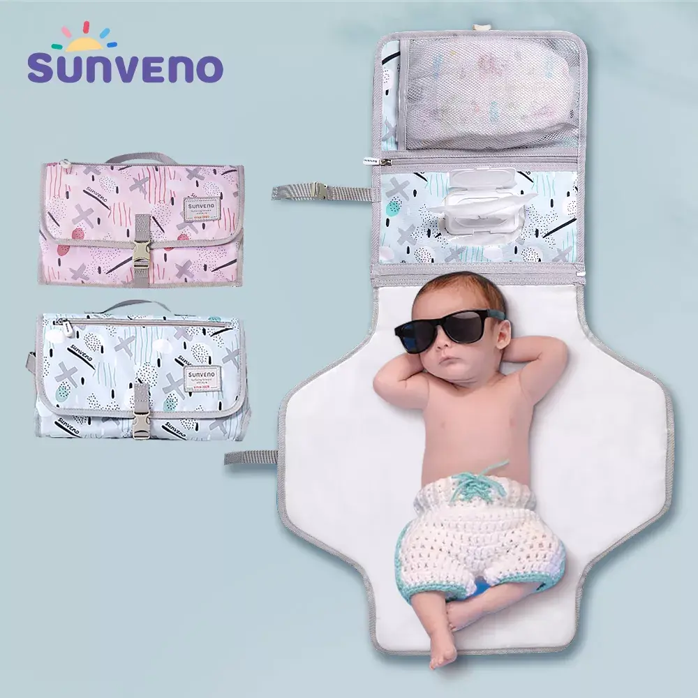 Baby Changing Station Clutch — Waterproof with Diaper Storage