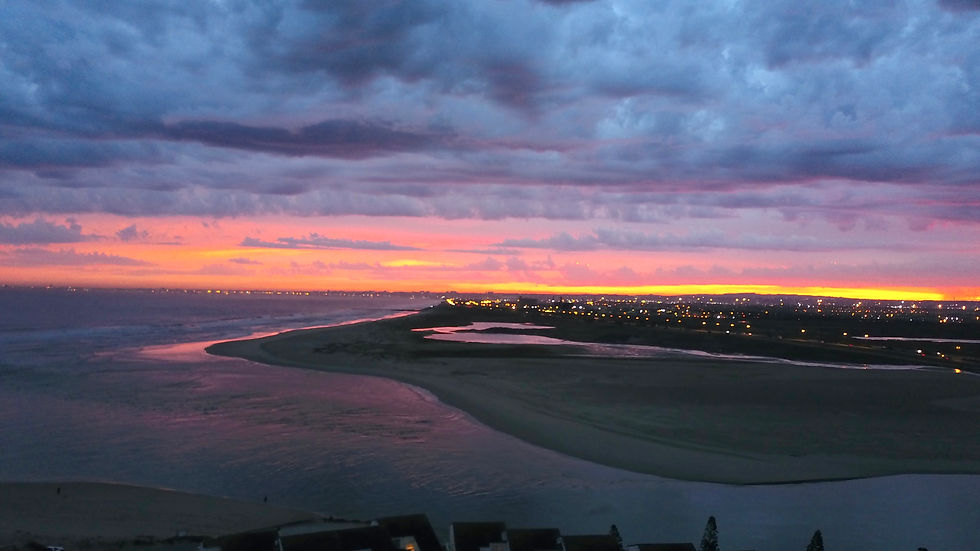 Gyllen himmel over Port Elisabeth
