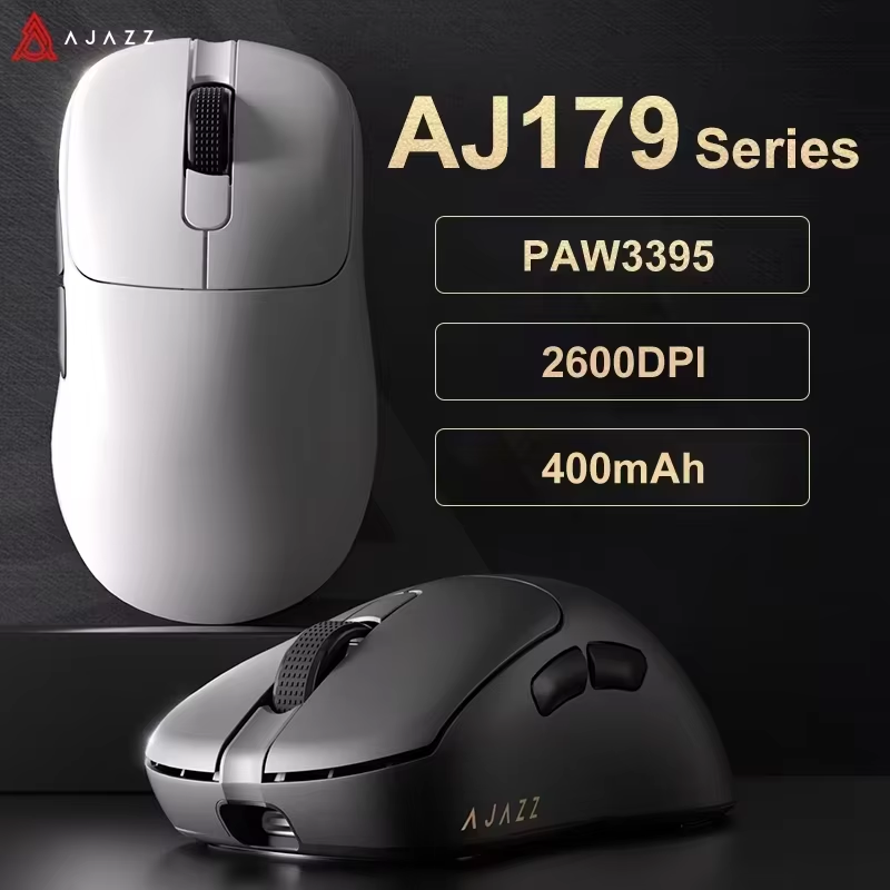 AJAZZ AJ179 PRO PAW3395 Lightweight Wired Wireless Mouse with Magnetic Charging