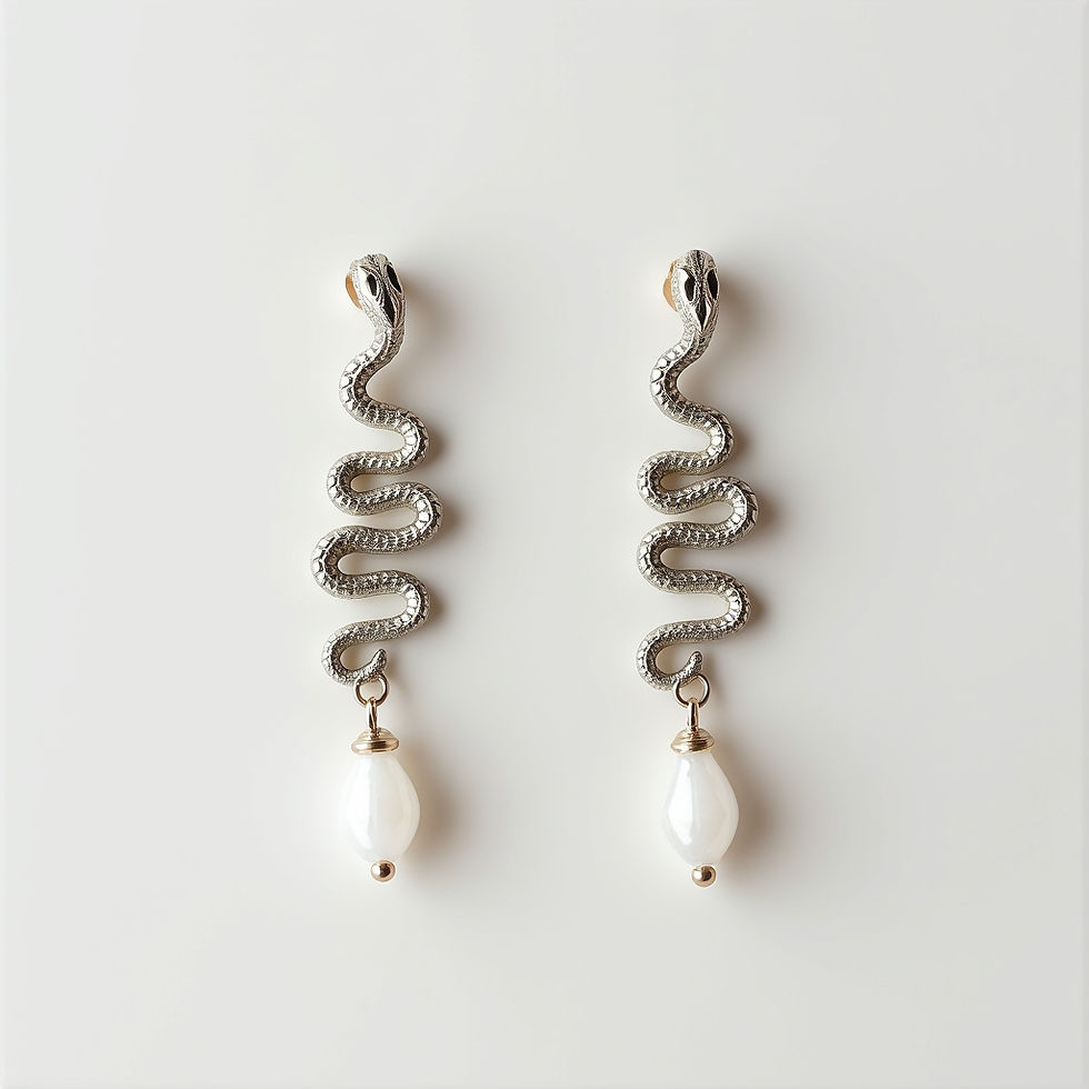 Ethereal Serpent Earrings