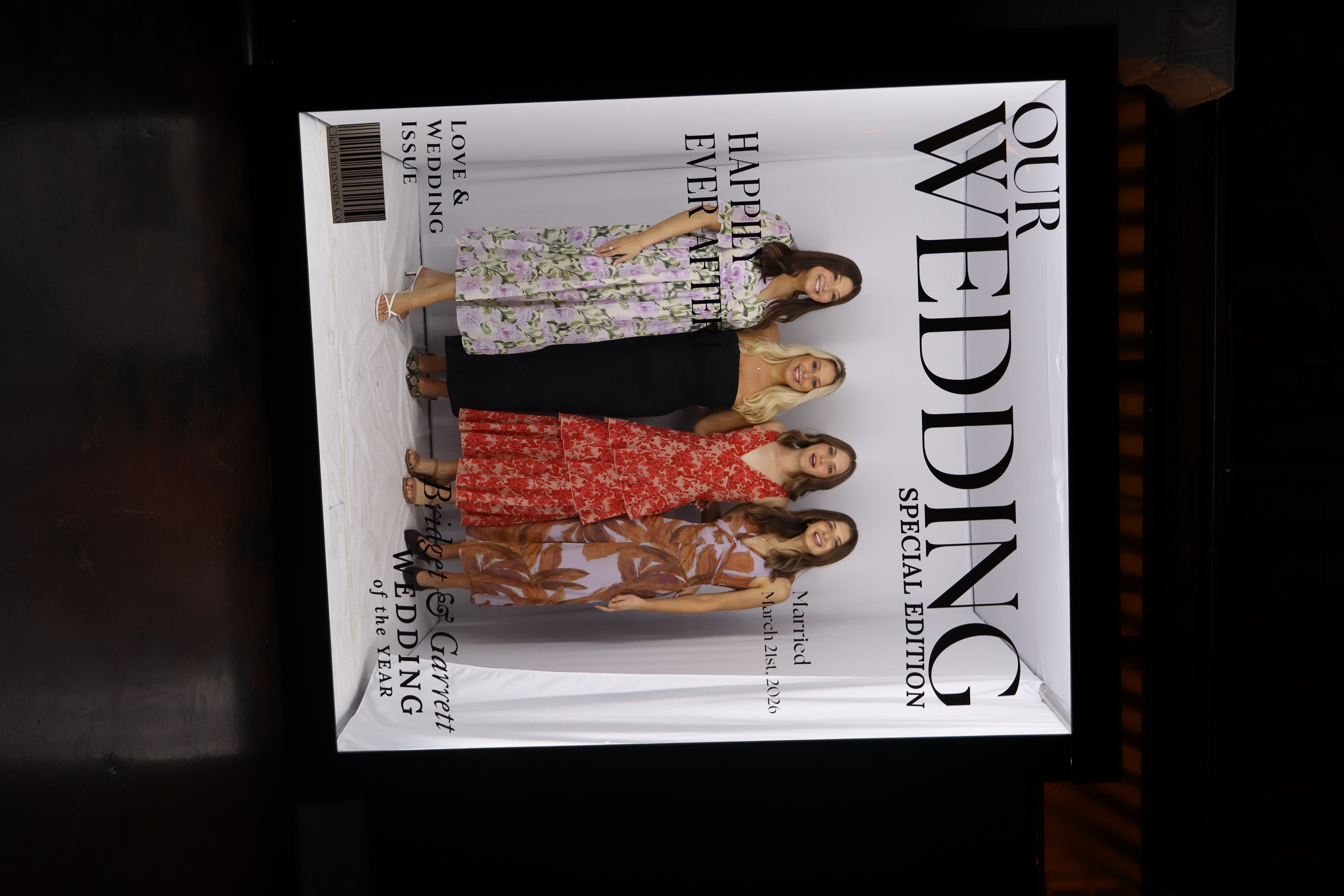 Magazine Cover Box Booth for Weddings in Kansas City: A Photo Experience Your Guests Will Remember