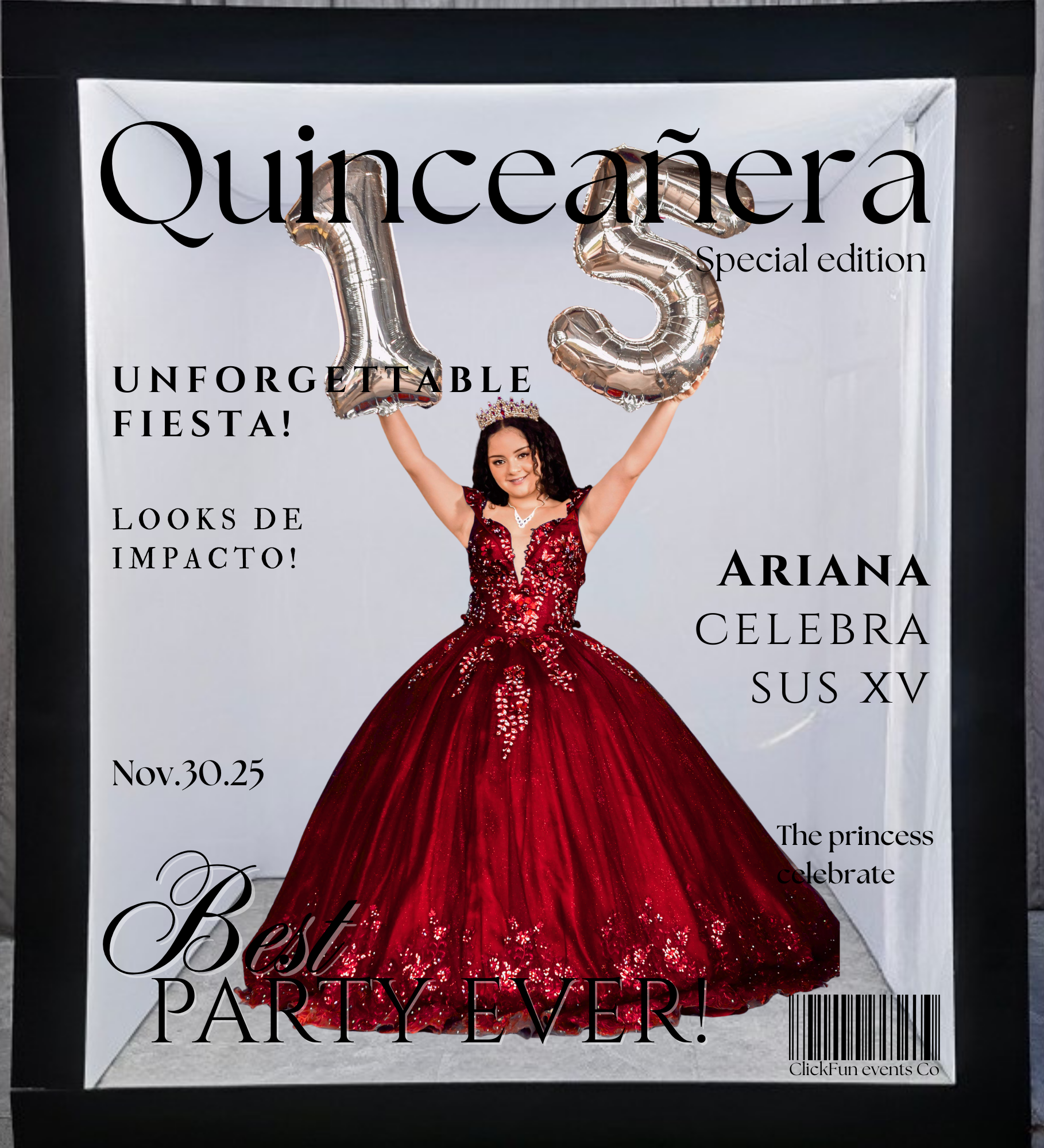 Elevate Your Kansas City Wedding or Quinceañera with Our Box Magazine Style Photo Booth