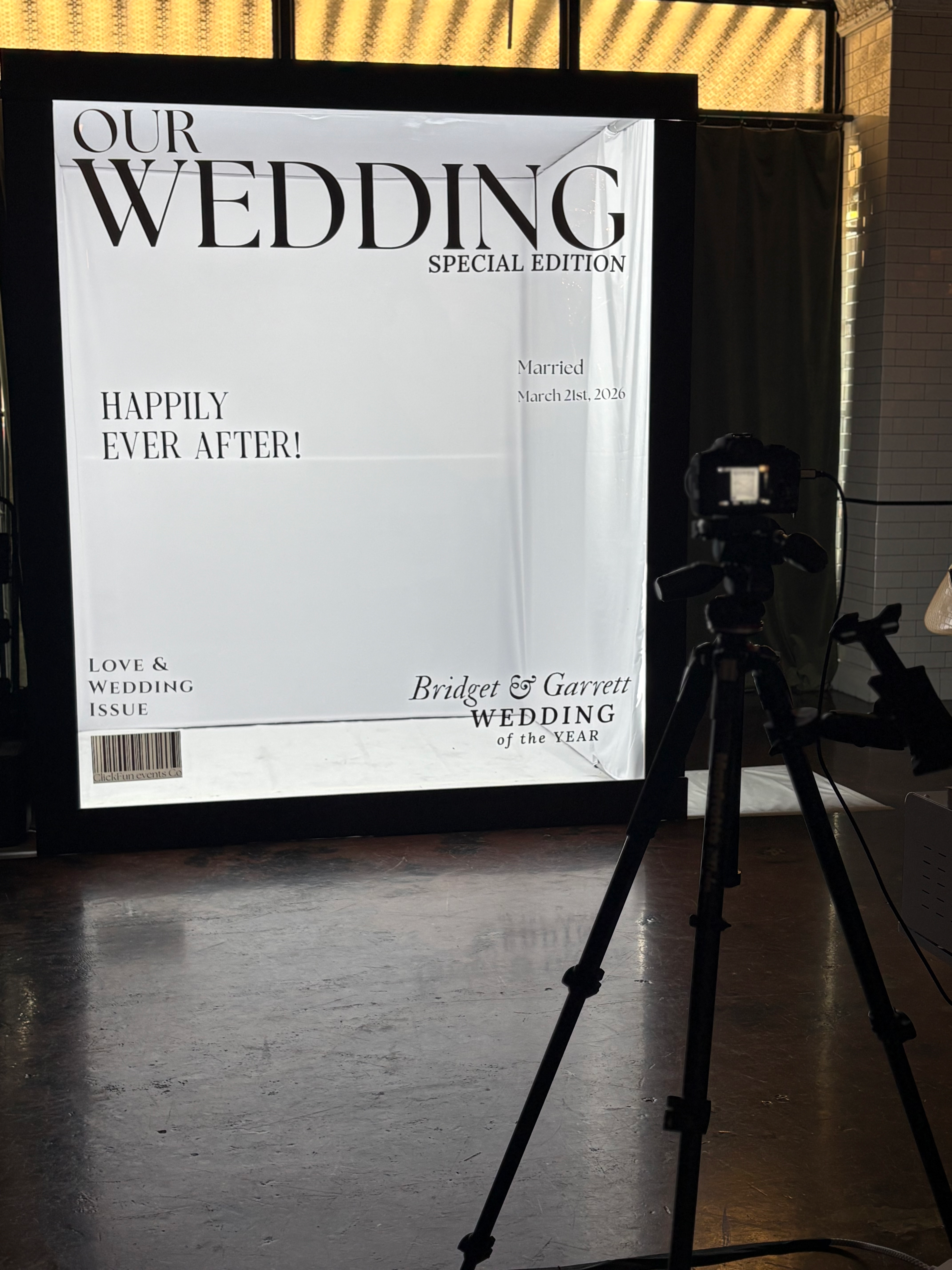 Magazine Cover Box Booth in Kansas City: When Your Photo Booth Becomes Part of the Setup