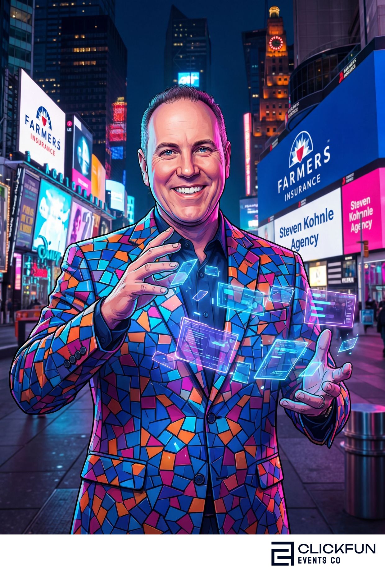 ClickFun Events Co Brings AI Color Lights Photo Booth Experience to Network-A-Thon at Dave & Buster’s