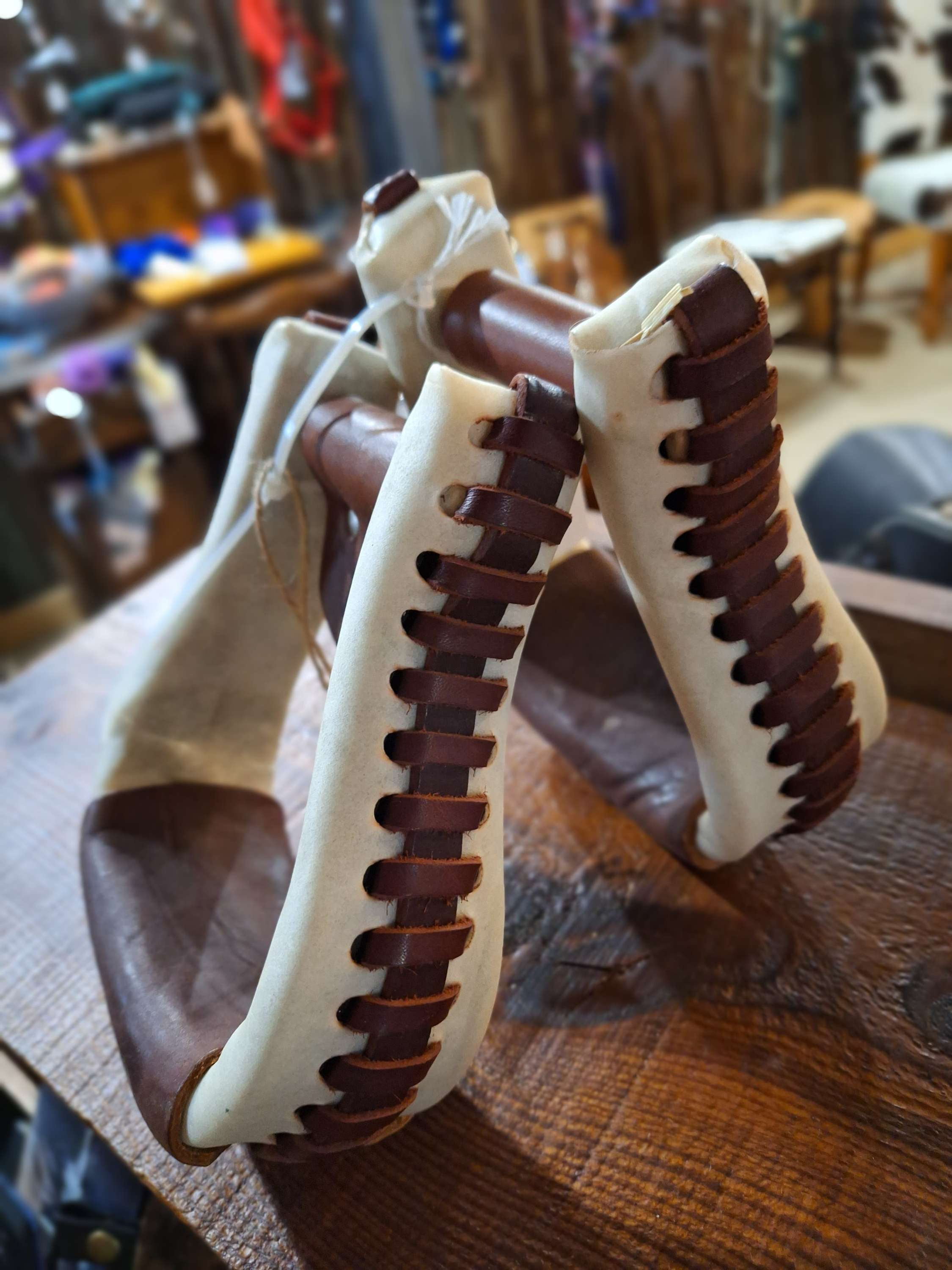 Leather Bound Stirrups