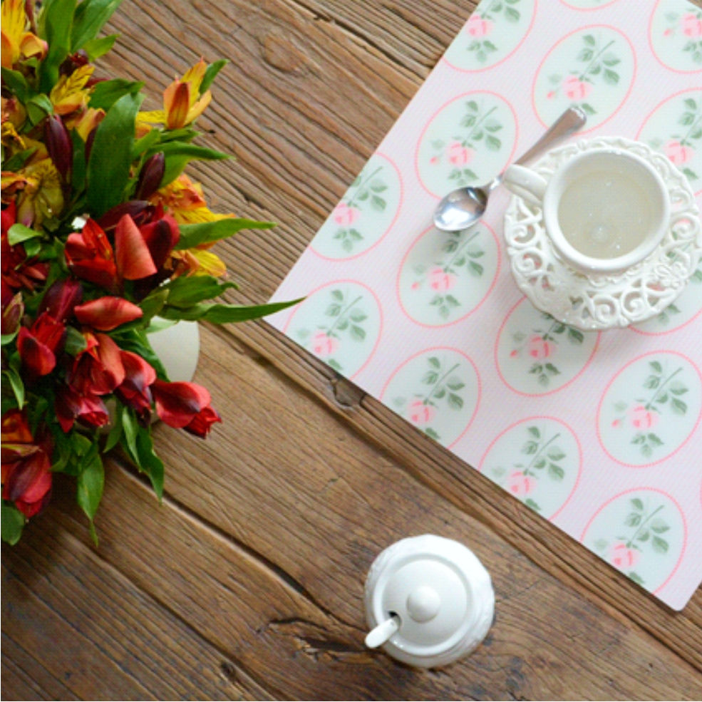 INDIVIDUALES DE FLORES VINTAGE