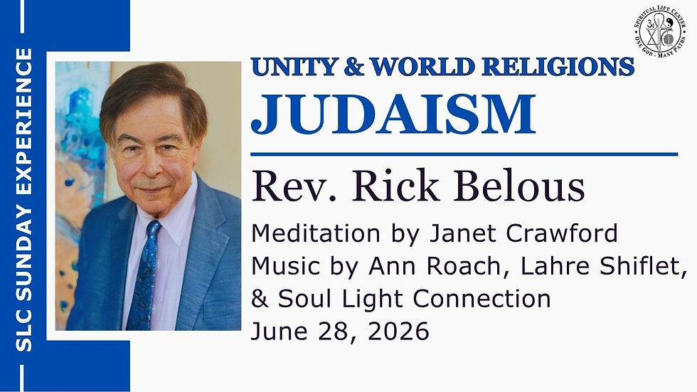 SLC Sunday Experience: Judaism