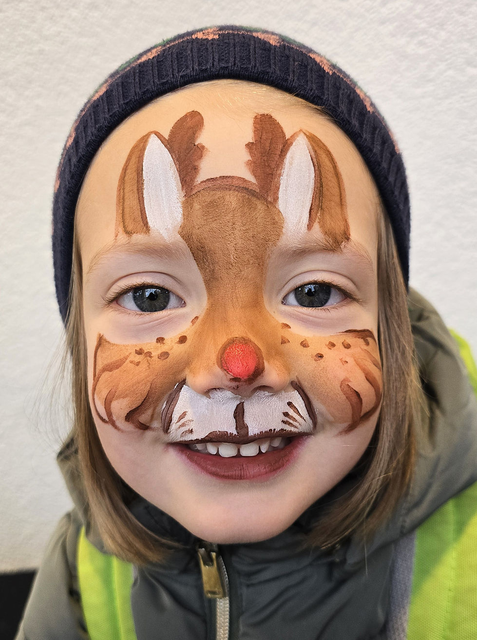 Rentier Fullface Kinderschminken Jassi Artem NRW mobil