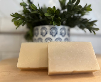 Two bars of natural soap