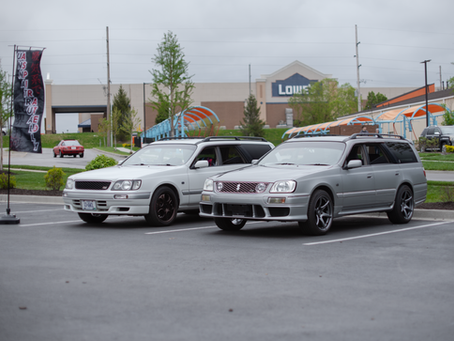 Parked up with the RAD folks of          KC Cars & Coffee
