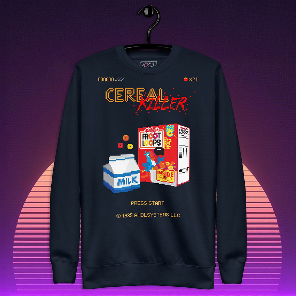 Thumbnail: Cereal Killer Pixel Loops Premium Comfy Shirt