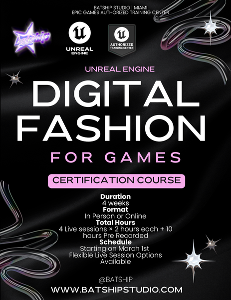Digital fashion for games course