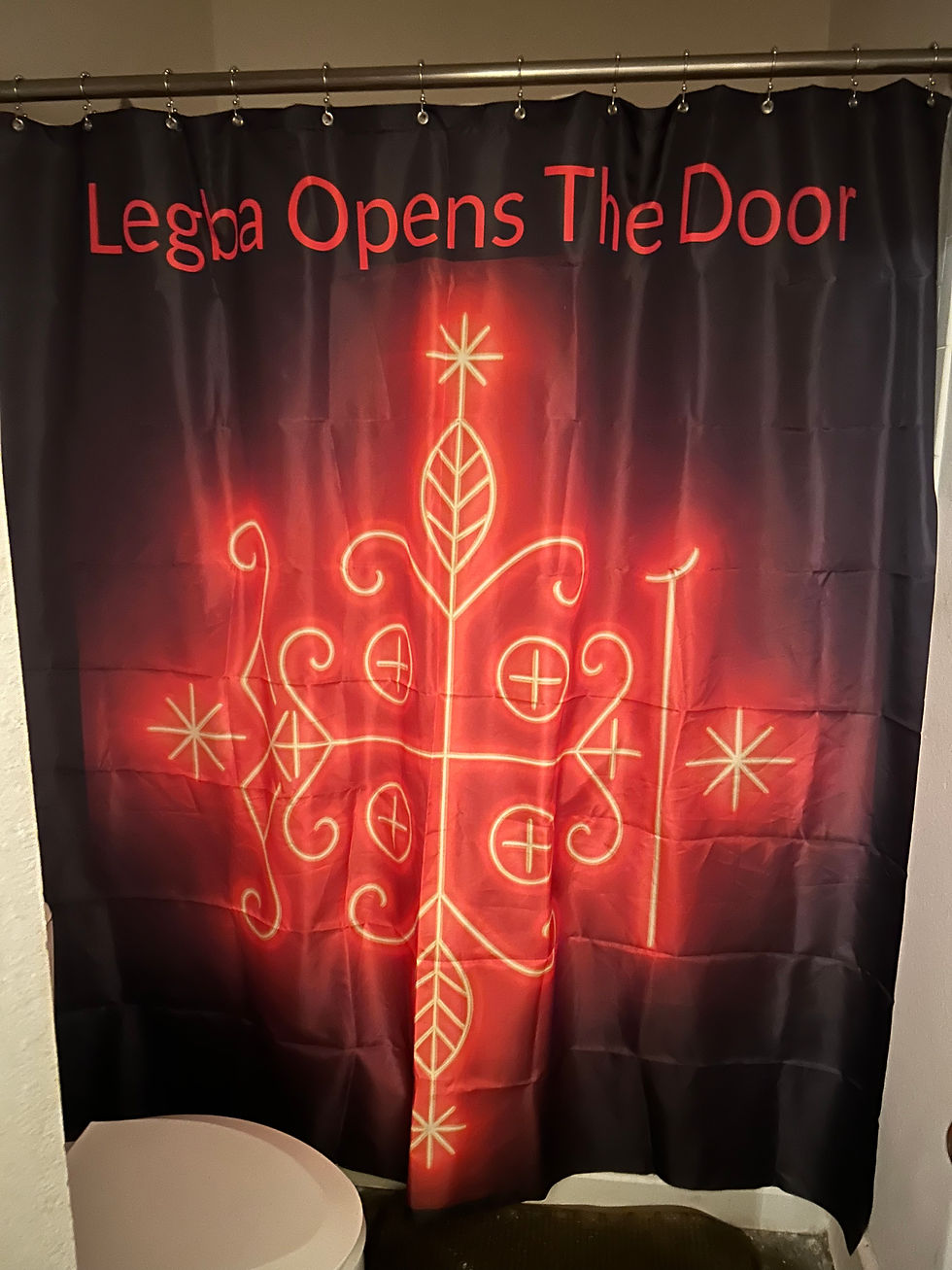 Thumbnail: Papa Legba Shower Curtain  🔑 