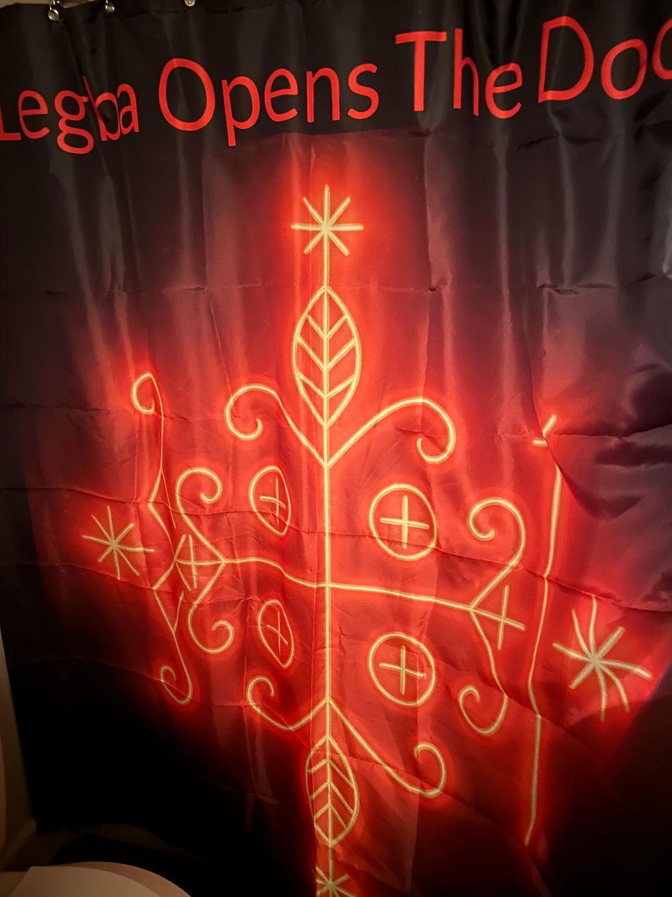 Thumbnail: Papa Legba Shower Curtain  🔑 