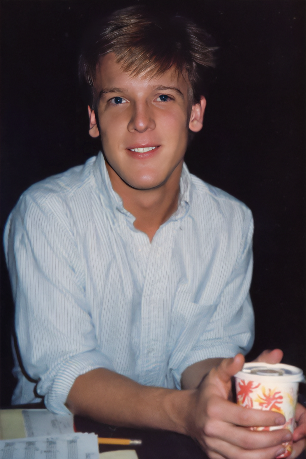 A photo of Rob at 16, looking very innocent.