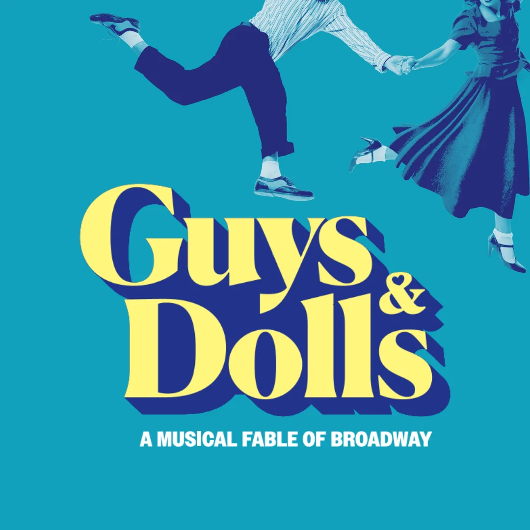 Promotional poster for Broadway classic Guys and Dolls theatre production