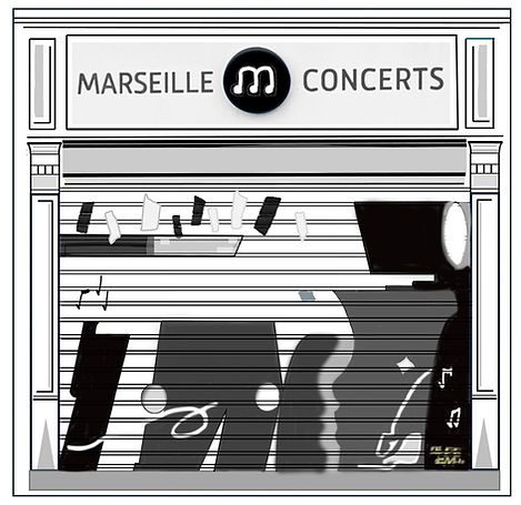 Devanture du local Marseille Concerts