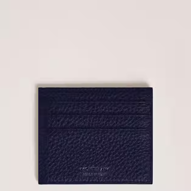Miniatura: Portacarte 6 Tasche in Pelle con Grana