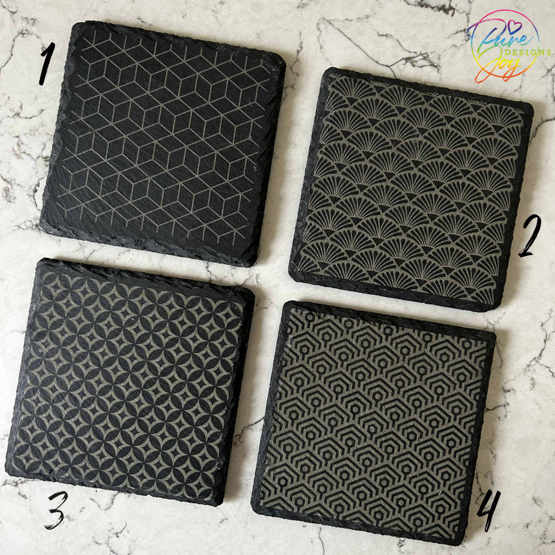 Pattern Slate Coasters