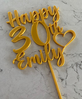 3D cake topper