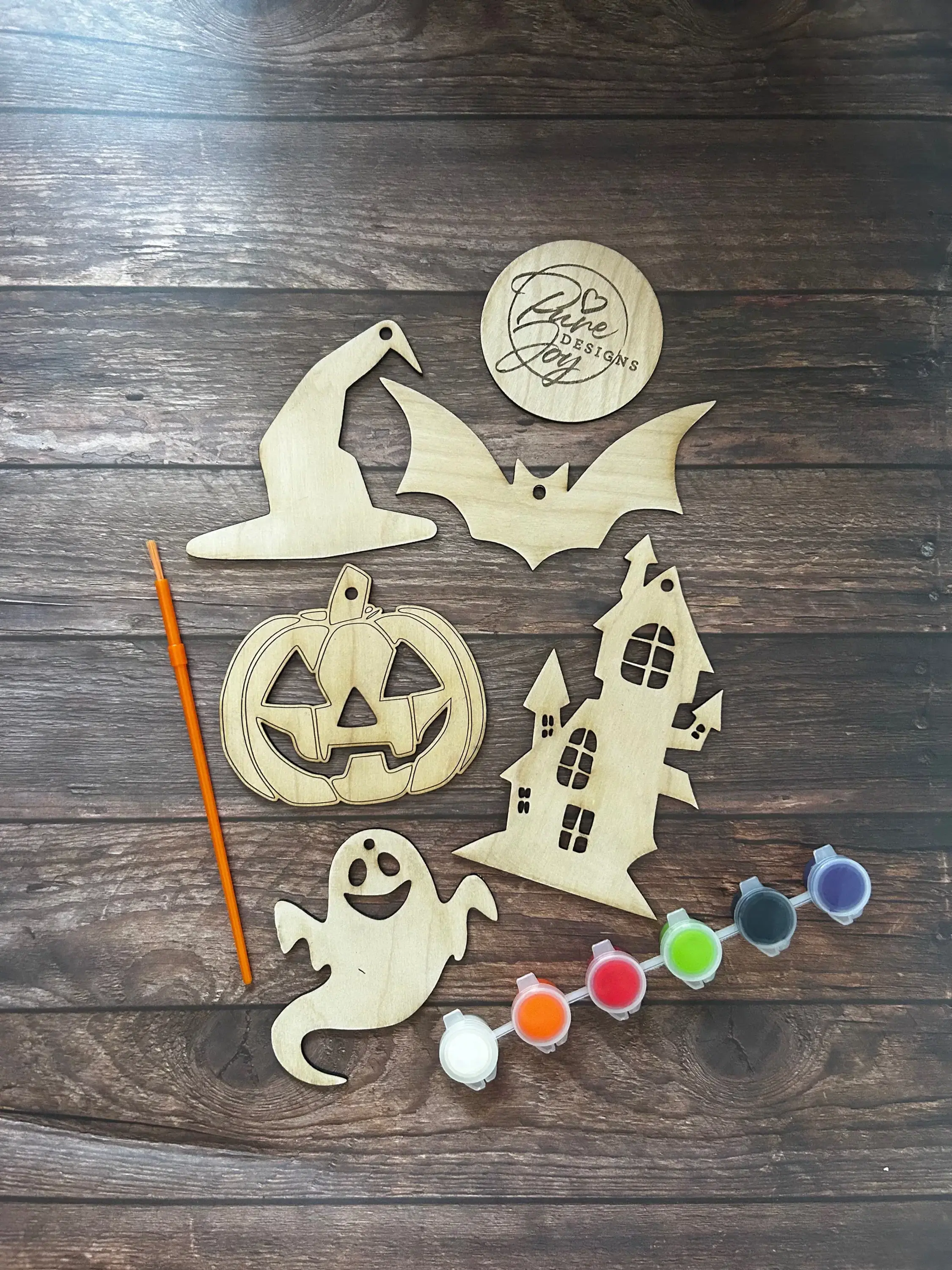 Halloween Wooden Paint sets
