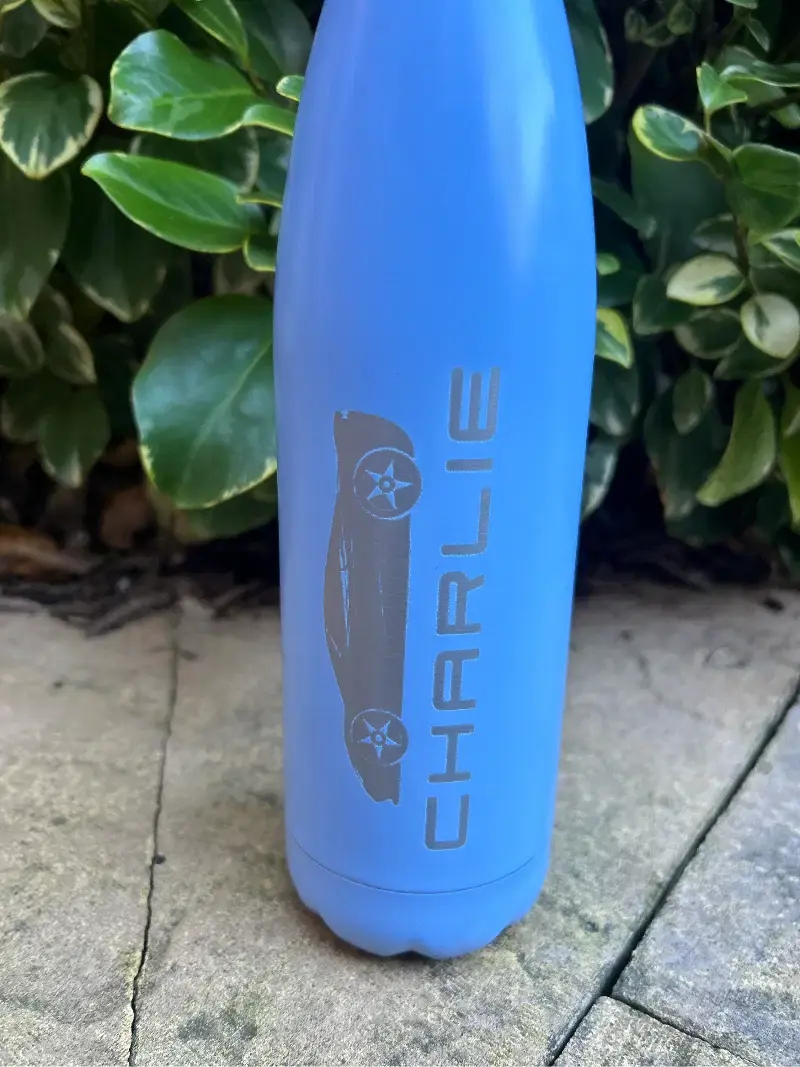 Thumbnail: Personalised Thermal Water Bottle – 500ml Custom Engraved Stainless Steel
