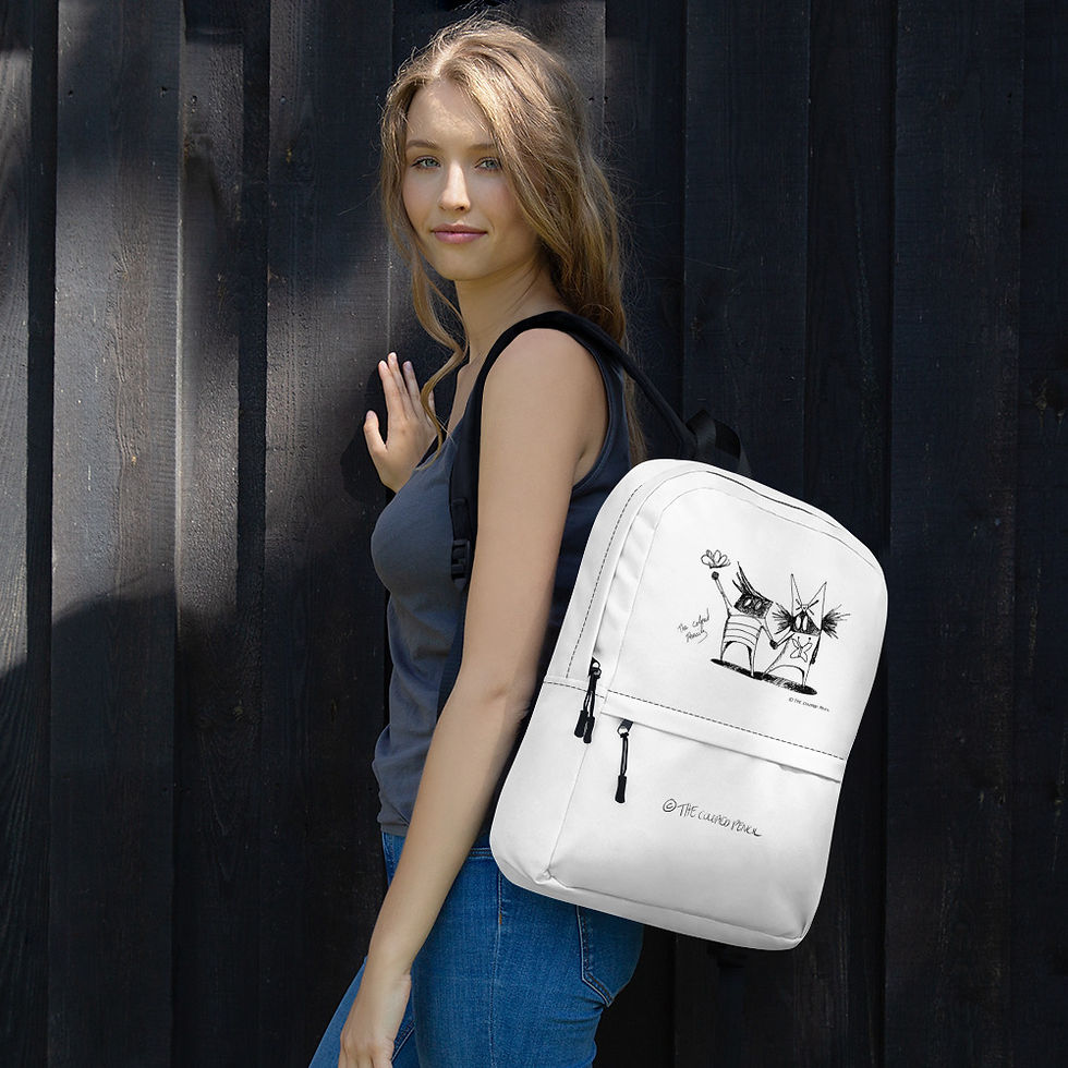 Thumbnail: Dip and Dot, Butterfly Backpack (White)