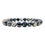Thumbnail: Union - Black Silk Stone Gemstone Beaded Bracelet