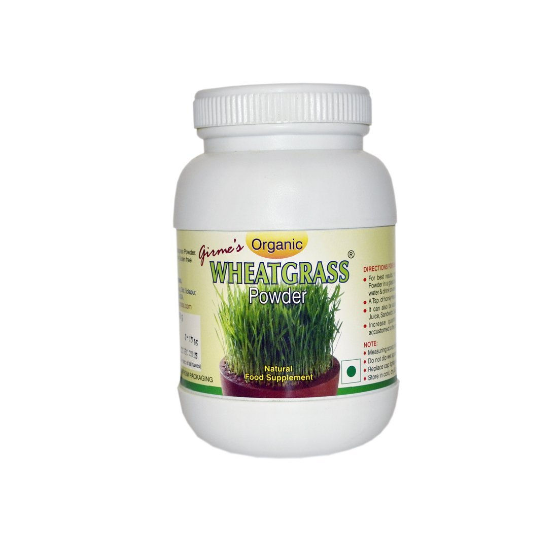 Girmes Organic Wheat Grass Powder - 100g x 1 Pack