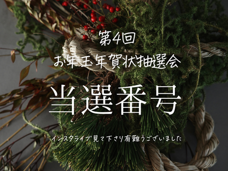 【お年玉年賀状抽選会】