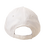 Miniaturbild: Weisses Baseballcap mit geprägtem Lederemblem mit dem Sugar Golf Logo. Ansicht von Hinten auf den Klettverschluss.