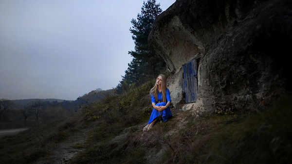 Woman in Mountains