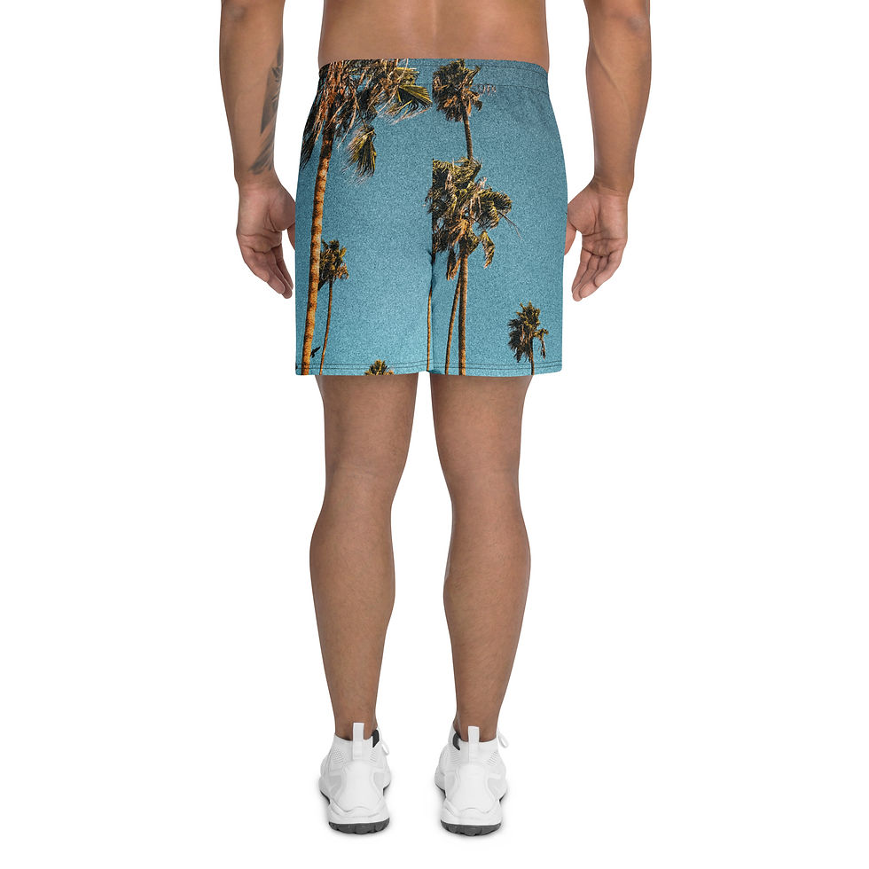 Thumbnail: Animastic Grainy Palms Athletic Long Shorts
