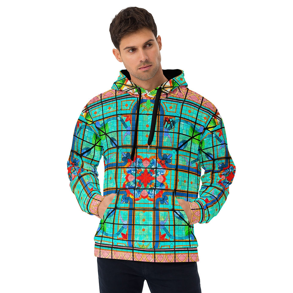 Thumbnail: Animastic Stained Glass Lightweight Hoodie