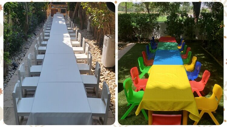 Rent Chairs and Tables in Dubai